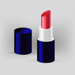 Obraz premium lipstick shiny icon vector