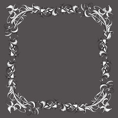 decorative elements in vintage style for decoration layout, fram