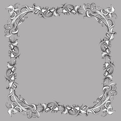 decorative elements in vintage style for decoration layout, fram