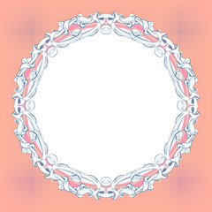 decorative elements in vintage style for decoration layout, fram