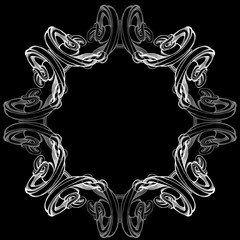 decorative elements in vintage style for decoration layout, fram