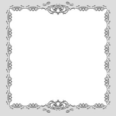 decorative elements in vintage style for decoration layout, fram