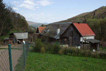 Farm House with Agriculture Field