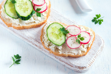 Vegetarian sandwiches