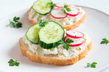 Vegetarian sandwiches