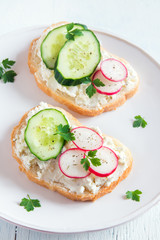 Vegetarian sandwiches