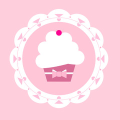 Cupcake in a frame