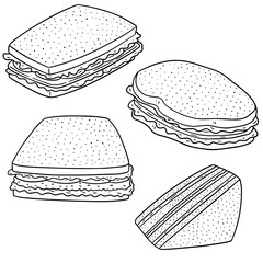 vector set of sandwich