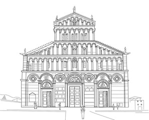 Sketch of Pisa Cathedral