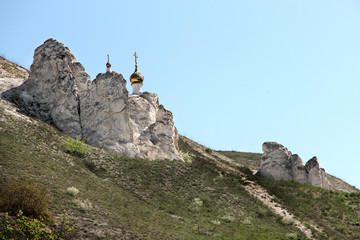 Fototapeta premium church, limestone, chalk, mountains