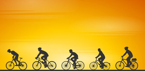 Obraz premium Fahrrad fahren Tour 