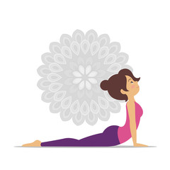 Vector Illustration of a Yoga Pose