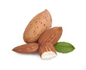 almonds in close-up