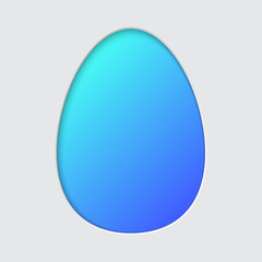 Easter egg silhouette