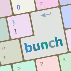 bunch word on computer keyboard key vector illustration