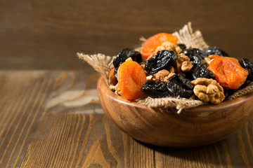 Nuts and dried fruits mix