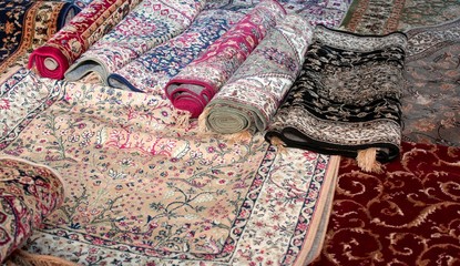 wool rugs made by hand in the Middle East