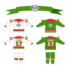 Naklejka premium cutting fabric for hockey form