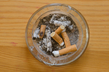 cigarettes in ashtray