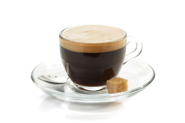 Fototapeta premium cup of coffee on white