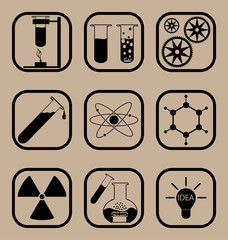 Science icon set