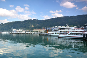 Constance lake and Bregenz, Austria