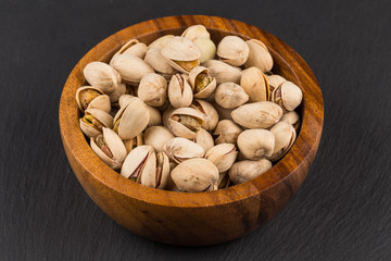 Pistachio nuts in bowl