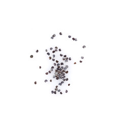 Poppy seeds isolated on white