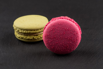Tasty colorful macaroons