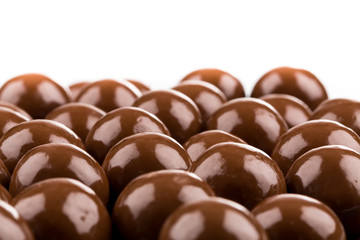 Multiple chocolate ball candies