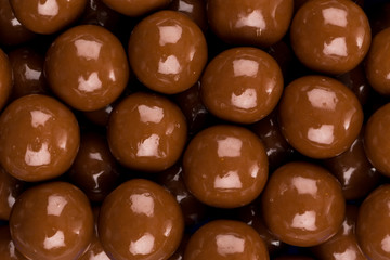 Multiple chocolate ball candies