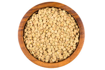 French green lentils in bowl