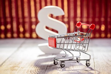 small trolley the symbol of commerce