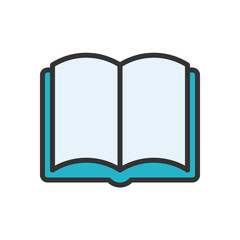 Open Book Outline Icon