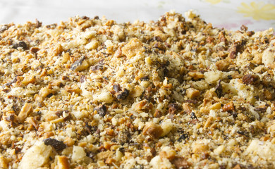 layered big holiday cake