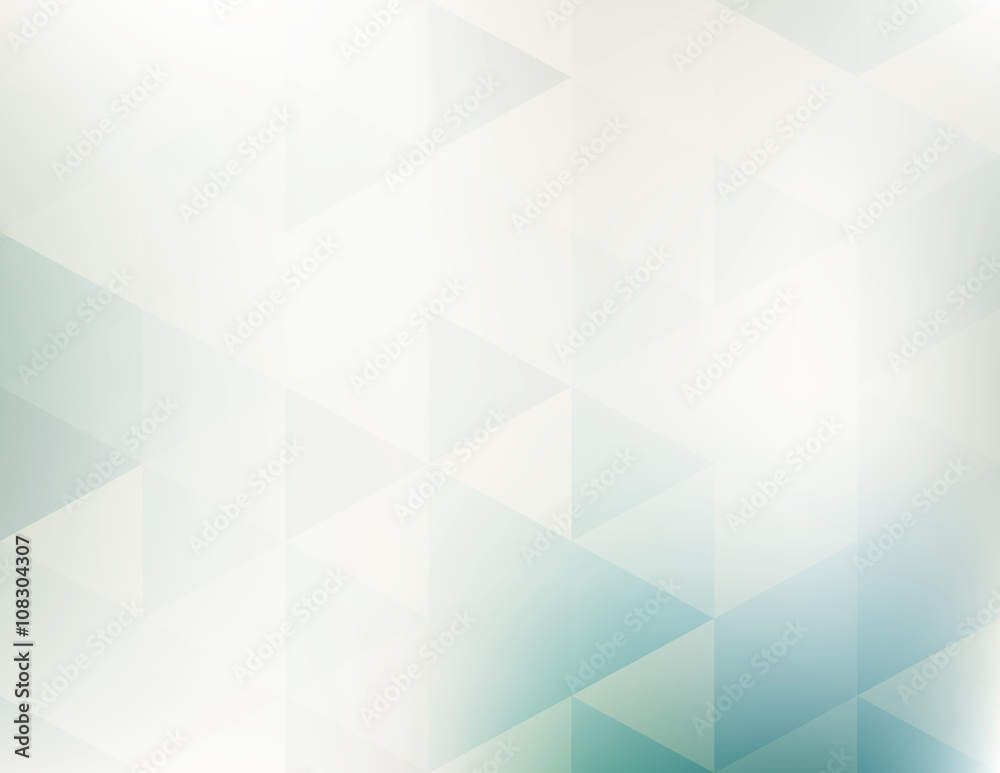Poster Simple abstract geometric pattern with triangles. Subtle vector background