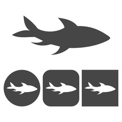 Fish icon - vector icons set