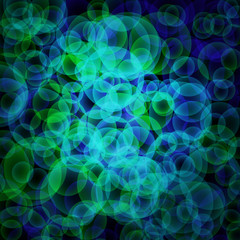 abstract vector glowing background with bright circles