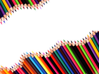 color pencil isolated on white