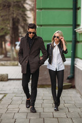 Fototapeta premium Young beautiful couple