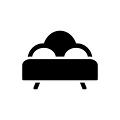 bed black simple icon