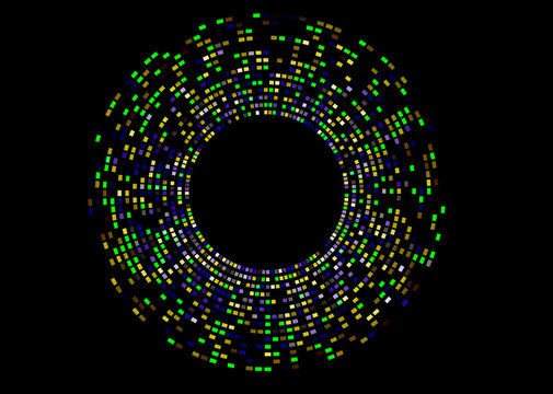 Abstract example of DNA fingerprinting