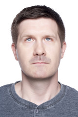 Obraz premium mid-adult man looking up