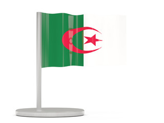Pin with flag of algeria