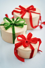 Round gift boxes