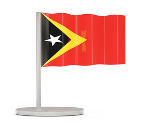 Pin with flag of east timor