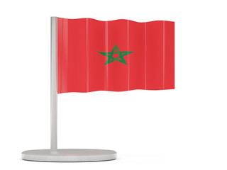 Pin with flag of morocco