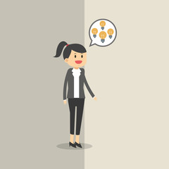 Graphic illustration of businesspeople, vector design