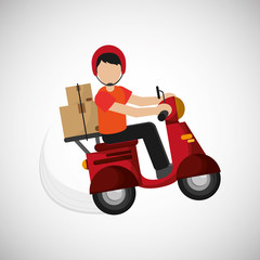 Graphic design of delivery , editable vecctor