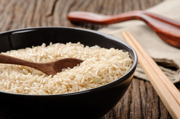cooked brown rice